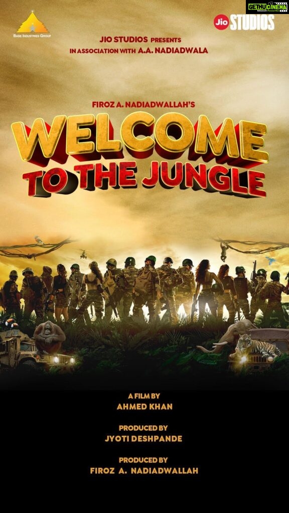 Lara Dutta Instagram - Jingle all the way to the jungle! Christmas - 20th December, 2024 brings #Welcome3, the biggest family entertainer to cinemas! #WelcomeToTheJungle Produced by #JyotiDeshpande Produced by #FirozANadiadwallah Directed by @khan_ahmedasas @officialjiostudios @baseIndustries_group