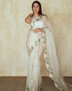 Lavanya Tripathi Instagram - I call white the most powerful non-color; it's clean, optimistic, powerful 🤍 
.
.
Wearing @archanaraolabel @a.r.c.h.a.n.a 

📸 @ishan.n.giri 
@enhancingmoments