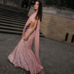 Lisa Haydon Instagram - Love this iconic @arpitamehtaofficial sari💕💕Wish we could do it all over again because my sister’s wedding might have been the most fun we’ve ever had, and there is no other outfit I would have rather danced the night away in. P.S. yes, I probably should post some photos of my sister at her wedding but the official photos will take a month I’m told, will hold out for her best ones. She was THE most stunning bride and deserves better pics than my fuzzy photography. Delayed gratification😋… 📸 @moeez Natural History Museum, London