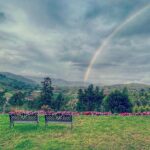 Lisa Ray Instagram – Mythically proportioned rainbows often appear to me as signs.
And so…I’ll follow the rainbow, wherever it may lead. Nilgiris