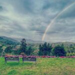 Lisa Ray Instagram - Mythically proportioned rainbows often appear to me as signs. And so…I’ll follow the rainbow, wherever it may lead. Nilgiris