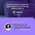 Lisa Ray Instagram - Experience the best of contemporary digital art from Egypt, wherever you’re in the world! Introducing our new metaverse gallery on Spatial where you can show up in cool avatars and engage with art in a fun new way. On show, currently, is our latest exhibition ‘Whispers of Adaptation’ curated by the brilliant Marwa Benhalim featuring six Egyptian/Egypt-based artists–Ahmad Aiuby, Ahmed Badry, Ahmed Sorour, Gilan Hefny, Malak Yacout and Natasha Yonan. In this exhibition, the artist uses mediums, including photography, 3D-generated sculpture, algorithm-generated imagery, drawing, and scanning to help unravel the delicate dance of survival in a society that imposes norms and regulations. Click the link in bio to explore the exhibition on Spatial and add these works to your collection! . . . . . . . . #spatialdesign #spatialaudio #artexhibition #metaversenft #TheUpsideSpace