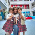 Lisa Ray Instagram - First day of BIG school! (Who’s more excited - mama or her cubs?) @nasdubaischool #nasdubaischool Nord Anglia International School Dubai