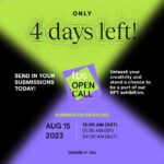Lisa Ray Instagram – Just 4 days left! ⏳

Don’t miss out on the opportunity to be a part of TheUpsideSpace via our first ever open call.

Send in your applications and get a chance to be featured in our anniversary NFT exhibition going live in December!

Have any questions? Feel free to reach out via email or DM.

📆 Submission Deadline: August 15th, 12:00 am (GST) | 01:30 am (IST) | 04:00 am (SGT)

Details on eligibility, timelines and more in bio.
.

.

.

.

#opencalls #opencallforartist #opencallforsubmissions #digitalartist
