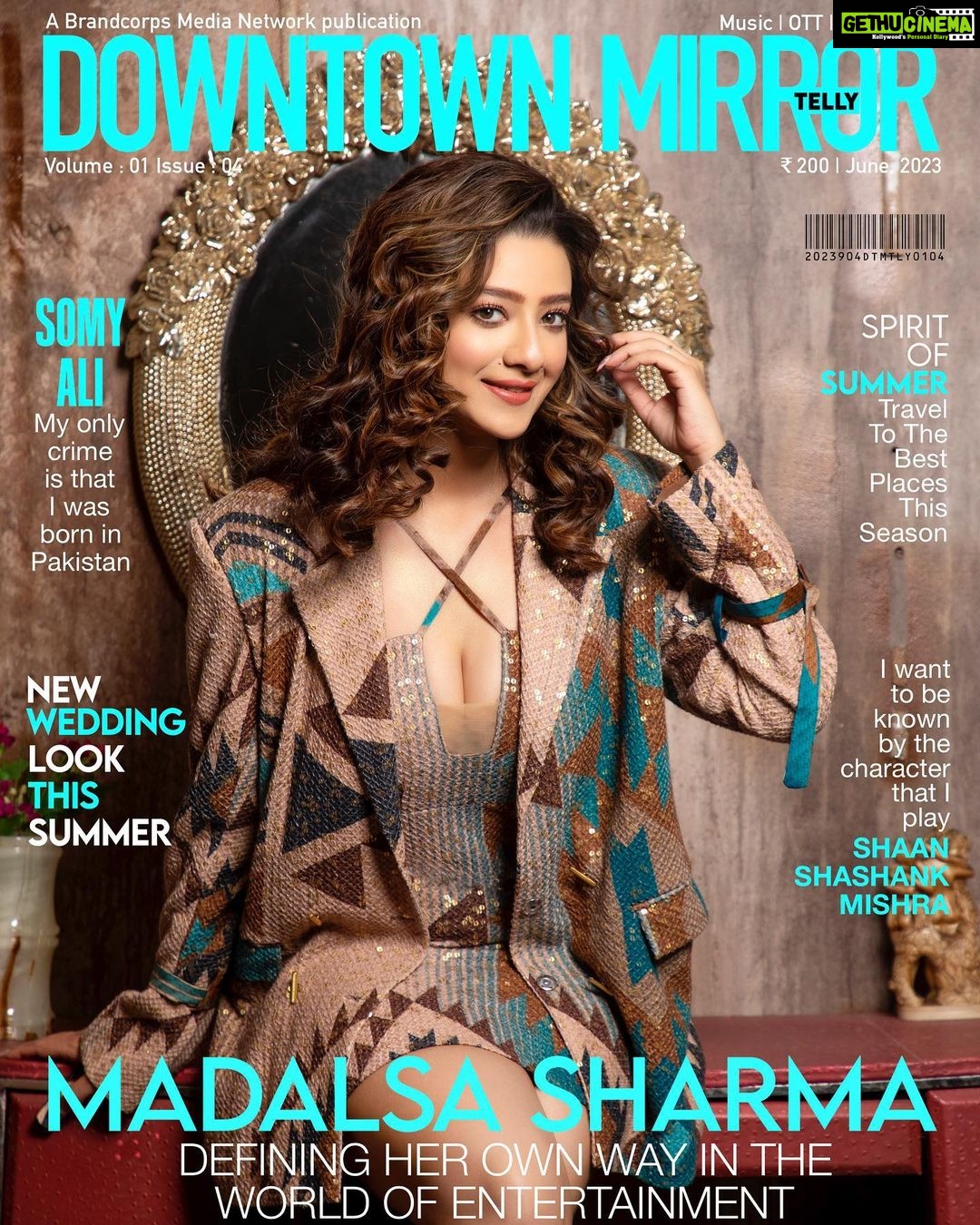 Madalsa Sharma Instagram - Here’s what we all were waiting for! 💙✨ The wait is over and let’s welcome The Gorgeous Madalsa Sharma (@madalsasharma ) on our June cover. She is defining her own way in the world of entertainment with her spectacular performance as ‘KAVYA’ in India best television series ‘ANUPAMAA’ Madalsa Sharma x Downtown Mirror Magazine x June 2023 Magazine : Downtown Mirror Telly @downtownmirrortelly Diva in Frame Madalsa Sharma ( @madalsasharma ) Issue : June, 2023 Managing Editor : @inndresh_official Editor : @supriya_garg_editor Produced by : @brandcorpsmedianetwork Collaborations : @brandcorpscollabs Coordinations: @teamdowntownmirror Head of Photography & cover shoot by @artographybysagar Location 33 Rainbows, Mumbai @33rainbows.in PR @teamgolecha @golechaprashant #madalsasharma #magazinecover #covergirl #cover #june #actor #diva #madalsasharmachakraborty #tellycelebs #madalsasharmafans #madalsa #actress #kavya #anupamaa #anupamaa__official #anupamaaserial #starplus #anupamaa_wonderland #brandcorpsmedianetwork #downtownmirrortelly #downtownmirrorme #downtownmirrormagazine #downtownmirror #downtownmirrormumbai #downtownmirrorman #downtownmirrorwoman #downtownmirrorfashion Mumbai, Maharashtra