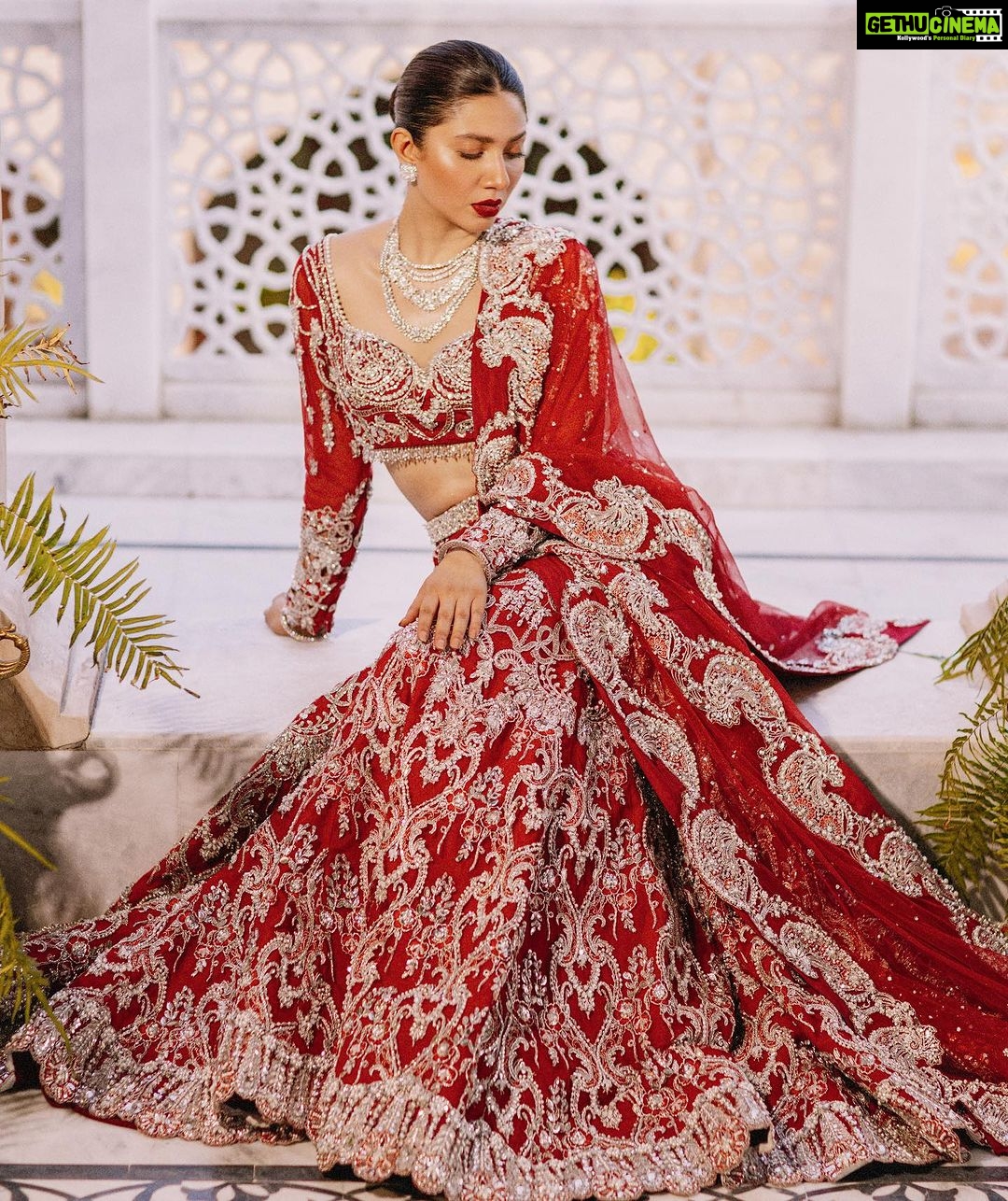 Mahira Khan Instagram - Mahirah Khan & Fawad Khan bring to life , our vision for the latest Bridal Couture collection ‘23 , Phir Milenge ! The elegance of this collection intends to capture the essence of the brands design ethos - Refined and exclusive. At Sadaf Fawad Khan Studio , we enjoy the challenge to achieve a balance between preserving age old cultural traditions and complimenting our modern day sensibilities. We hope you will enjoy this beautiful collection that has been captured by the dreamy lens of @abdullahharisfilms Hair & Makeup ( Fawad Khan ) - @shammalq Hair & Makeup ( Mahirah Khan ) - @fatimanasirofficial Jewllery : @farhatalijewellers Styling : @fazeel_anser , @sadaffawadkhan Set Art : @mahinareki , @khizer.durrani Camerawork : @talhaa_sharjeel #sfkbridals #sfkstudio #hazureonline #fawadkhan #mahirakhan #sadaffawadkhan