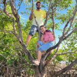 Malavika Krishnadas Instagram - Our Lowbudget Kaavala 😈🤣 . #unplanned #dancingonwater #kerala #sambranikodi #island #backwaters Sambranikodi Island