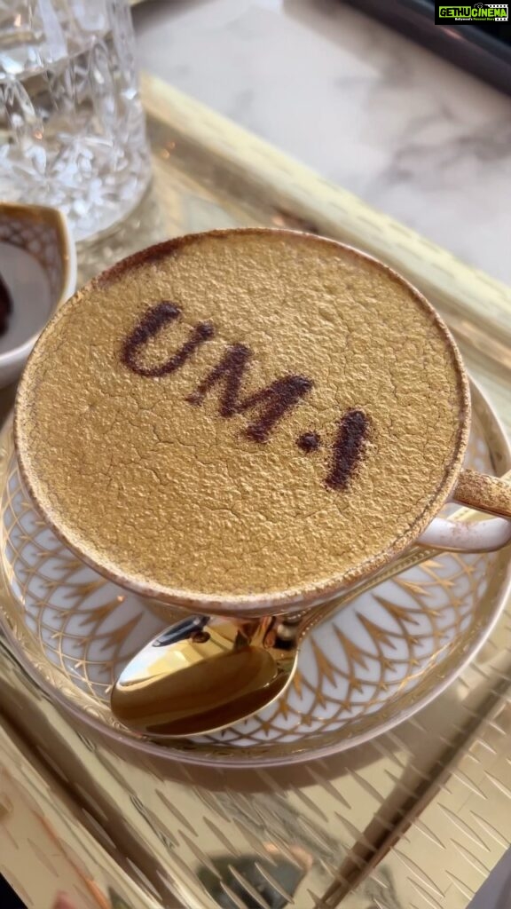 Malavika Krishnadas Instagram - We tried the 24k Gold Cappuccino ☕🤑Full video on my YouTube Channel 🫶🏻 . #burjalarab #goldcappuccino #dubai🇦🇪 #uae #travelgram Burj Al Arab, Dubai