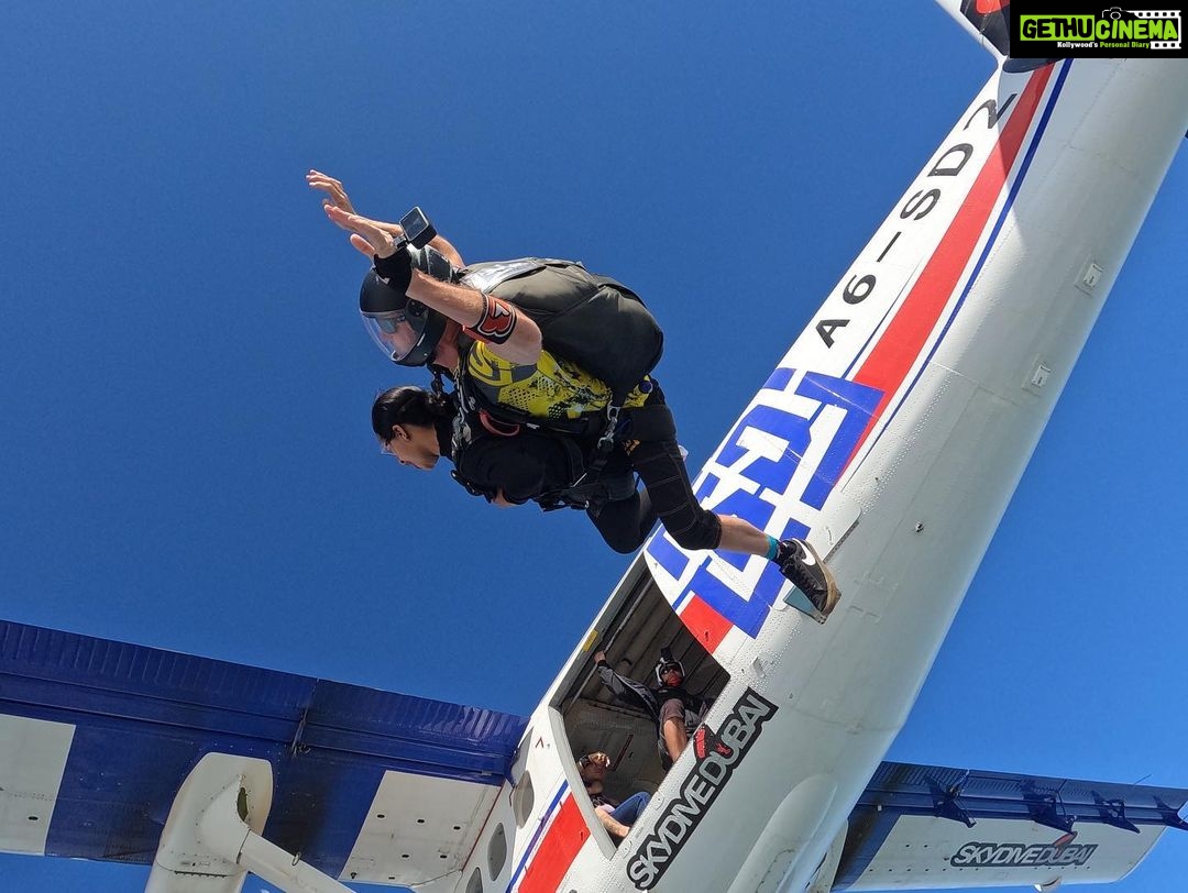Malavika Krishnadas Instagram - Still can’t believe I did it 🥹❤️ @skydivedubai