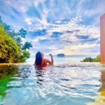 Malti Chahar Instagram - Feeling like a painting 🌸 #sunrise #infinity #pool #nature #love #view