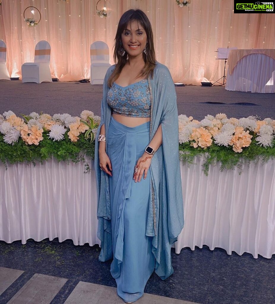 Manjari Fadnnis Instagram - 🦋🦋🦋 #blue #indowestern #indianwedding #outfit #wedding #indian #loveisintheair