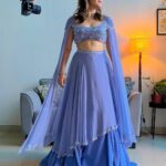 Manjari Fadnnis Instagram - If I were a flower I would be Lavender. She’s the type of flower that can still grow & bloom after a forest fire 🔥 Styled by: @v4ustyling Outfit: @greatmillscollective @labeljadebyashima PR: @v4umedia Manager: @babubhaithiba Pics courtesy: @yashkurle #Lavender #indianoutfit #wedding #bollywoodshaadi #styling #beautiful #indianactress #manjarifadnis #indianwedding #trending #trendingreels #bollywoodactress