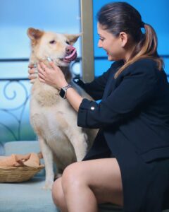 Manjari Fadnnis Instagram - That’s Charlie 🐕❤️ our building stray who waits near the lift & whenever anyone gets in, he walks in all excited with them & finds his way to my door on my floor, knocks with his paw 🐾 & walks in home eats a good meal & sleeps all day & once he’s well rested, he knocks on the door again to be dropped down. Oh y’a & he also gets occasional baths from me or a few other people here, when he gets dirty. 
But Charlie wasn’t always a stray. 

….I 1st time found him in our residential complex chilling inside a baby pool in the clubhouse (while it was shut during the lockdown). He loves water… He used to just randomly jump into the fish pond in the club, just for kicks to play with the fish… 😅 We soon realised he was an abandoned baby, amongst the many dogs who got abandoned by families during Corona times… I don’t know how can anyone have the heart to do that. Disgusts me… 
He used to wait near the lift & cry as if waiting for his family to just take him home. It broke our hearts… 
The other strays in the society  used to try bullying him, but he held his ground, just stood there fearlessly & let them bark it out. Till they all got used to his presence. He slowly made a place for himself & steadily with his sweet gentle personality, won the hearts of everyone in our colony & we named him Charlie. 😊 
We tried getting him adopted but no one took him in since he was already a grown up dog & not a breed (Though he looks like a cross between a Husky & a Golden Retriever with hazel eyes. He’s gorgeous) 
Anyway, He’s now used to treating this beautiful complex as his home… while a few of us here give him all the love & care he needs.
& now instead of 1 home he has found homes in 6/7 different houses here including mine, where he’s welcome, (Btw he’s very sweet with cats too) He visits us, sleeps all day & leaves when he feels like. (Our building society was sweet enough to make an exception for him otherwise they are very strict with rules for strays)
I guess he gets the best of both worlds now.. Home when home & Freedom when he wants to be wild! 

#adoptdontshop #bestofbothworlds  #straydogs #mixbreed #dontabandonyouranimals