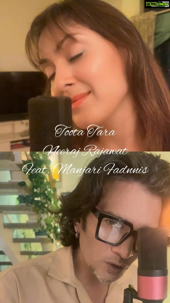 Manjari Fadnnis Instagram - Thrilled to present Toota Tara…. By Neeraj Rajawat & also sung by Yours Truly 😊🙏🏼 This beautiful song Toota Tara caught my attention & straight went into my playlist & it happens to be the 1st music composition by my friend, the Amazing lyricist of the popular song, Din Shagna Da, Neeraj Rajawat . ‘Toota Tara’, Originally written& released as a solo song, also sung by him himself as a singer for the 1st time. He asked me if I wanted to collaborate on this song & sing it as a duet with him, Of course I was so excited to, since I love the song! & Here is what came out of it 😊 Thankuuu Rahul for bringing your lovely aesthetics to the shoot🤗 Thankuuu @abhinavrkaushik for helping me with the recording for my part ❤️ Songwriter: @neerajrajawat11 Singers: @neerajrajawat11 & @manjarifadnis Co-composer: @iamhashisho Music Production: @nicks_kukreja29 Shot by : @aframeahead #indie #indiemusic #singer #singersongwriter #neerajrajawat #manjarifadnis #single #reelitfeelit #feelitreelit #original #originalmusic #soulful #music #musiclover #musician