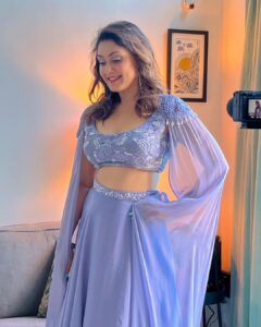 Manjari Fadnnis Instagram - If I were a flower I would be Lavender. She’s the type of flower that can still grow & bloom after a forest fire 🔥

Styled by: @v4ustyling
Outfit: @greatmillscollective
@labeljadebyashima
PR: @v4umedia
Manager: @babubhaithiba
Pics courtesy:  @yashkurle 

#Lavender #indianoutfit #wedding #bollywoodshaadi  #styling #beautiful #indianactress #manjarifadnis #indianwedding #trending #trendingreels #bollywoodactress