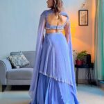 Manjari Fadnnis Instagram - If I were a flower I would be Lavender. She’s the type of flower that can still grow & bloom after a forest fire 🔥 Styled by: @v4ustyling Outfit: @greatmillscollective @labeljadebyashima PR: @v4umedia Manager: @babubhaithiba Pics courtesy: @yashkurle #Lavender #indianoutfit #wedding #bollywoodshaadi #styling #beautiful #indianactress #manjarifadnis #indianwedding #trending #trendingreels #bollywoodactress