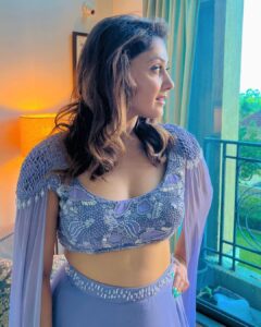 Manjari Fadnnis Instagram - If I were a flower I would be Lavender. She’s the type of flower that can still grow & bloom after a forest fire 🔥

Styled by: @v4ustyling
Outfit: @greatmillscollective
@labeljadebyashima
PR: @v4umedia
Manager: @babubhaithiba
Pics courtesy:  @yashkurle 

#Lavender #indianoutfit #wedding #bollywoodshaadi  #styling #beautiful #indianactress #manjarifadnis #indianwedding #trending #trendingreels #bollywoodactress