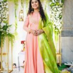Manjula Paritala Instagram – #penkalamkari Lehenga with georgette dhuppata @the_kalamkari_store