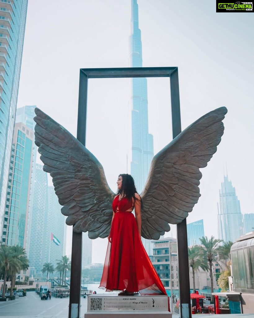 Mareena Michael Kurisingal Instagram - Head up..wings out Make up and hair @ashif_marakkar Photography @jf486 Costume @fashionbaycouture Editing nd retouch @shaam_murali #wingsofmexico #dubai #uaelife