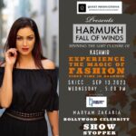 Maryam Zakaria Instagram – Looking forward to walk for @rameshdembla and to Visit Kashmir for the first time 😃❤️

#fashionshow #showstopper #kashmir