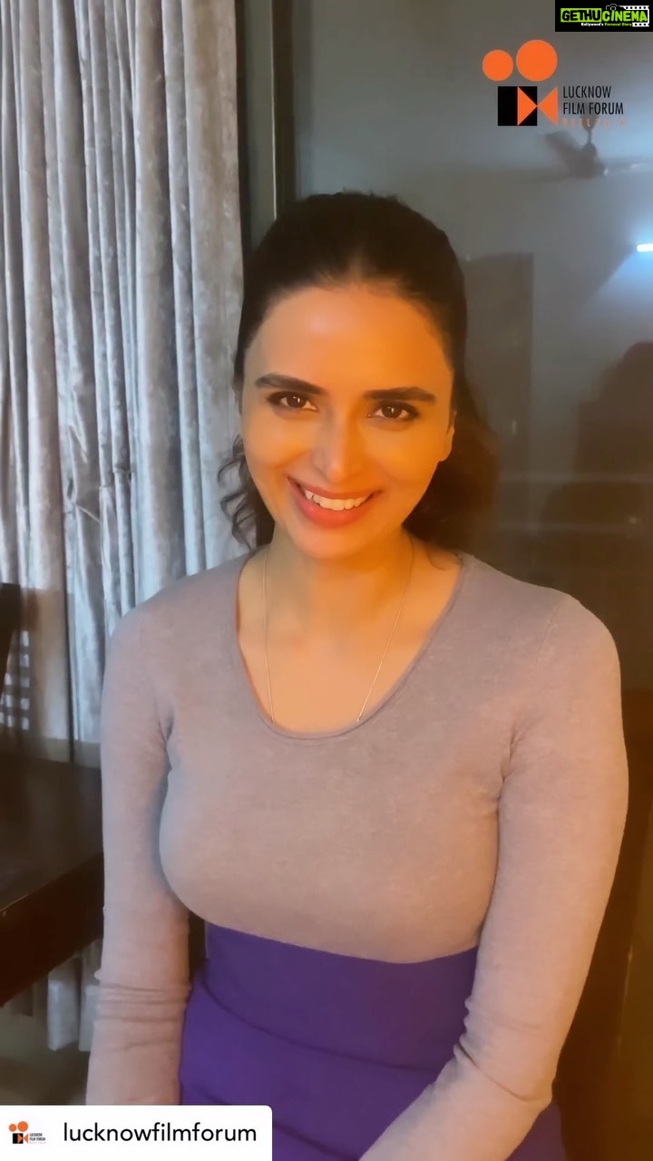 Meenakshi Dixit Instagram - Repost : @lucknowfilmforum @megauravdwivedi #meenakshidixit