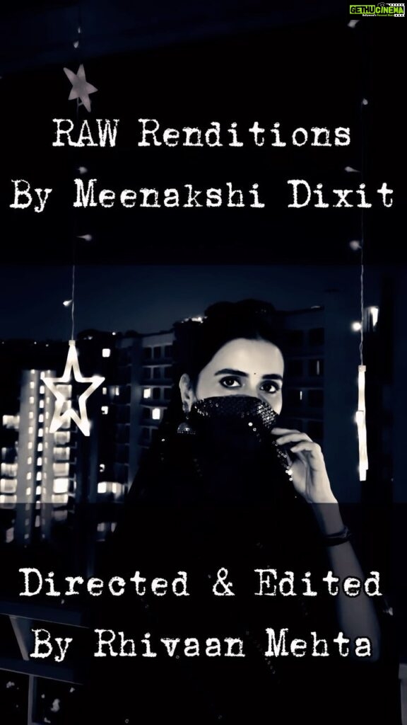 Meenakshi Dixit Instagram - My new learnings, kuch galtiyan huyi ho toh maafi chahti hoon 🙏 The inspiring part of this little effort is- The video is shot and edited by a 14 year young boy @rhiv777 Rhivaan Mehta 🥳❤ #meenakshidixit #instagood #reelsinstagram #singingcover #raw #reelitfeelit #artistsoninstagram