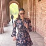 Meenakshi Dixit Instagram - Uff look at the architecture ❤️ Btw My film #maharshi ‘s college sequences were shot here. #dehradun #maheshbabu #travelling #reelsvideo Dehradun, Uttarakhand