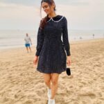 Meenakshi Dixit Instagram - Sukoon ❤️ #meenakshidixit #love #beach #mumbai #instagood