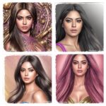 Meera Chopra Instagram - @sidartleo made these stunning images of mine. Which is the best one? My fav is no.2 !