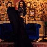 Meera Jasmine Instagram - The mystic hues of old world charm 🌗✨ Photography : @vaffara_ Stylist : @asaniya_nazrin Makeup : @unnips Outfit : @dhaga_ki_kahani Accessories : @goodwillcollectionskerala #BackToBlack #OnwardsAndUpwards #Being #MJ