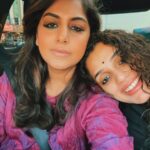 Meera Nandan Instagram - Sunrise, Sunset and all things in between! #family #bestie #sister #dubai #food #love #daysinbtwn #curls #curlyhair #sunrise #sunset #coffeeaddict #apple&peanut #longdrives #nightdrives #jewelleryaddict #home #longwalks #sisterlove #artlover