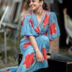 Meera Nandan Instagram - 🪻 PC @hazilmjalal MUH @unnips Wearing @thejodilife #cookwithcomedy #jodilife #saturdaymood #happy #instagood #positivevibes #onlysmile #floral #kochi #allheart Dubai, United Arab Emirates
