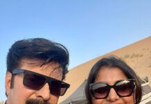 Meera Nandan Instagram - മരുഭൂമിയിലെ മമ്മൂക്ക 🤩 Swipe >>> . #adaytoremember #mammootty #megastar #mammokka #dessert #dessertdrive #waitforthesurprise #christopher #love #positivevibes #happyvibes #dubai #mydubai #dubaidessert #unseen Dubai, United Arab Emirates