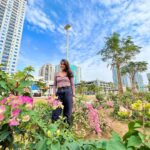 Meera Nandan Instagram - Finally when the sun chose to show up.. The dark clouds chose to move on.. And the flowers chose to bloom… Loving the weather right now! Yes now is all that matters.. #gloomydays #clouds #spreadlove #positivevibes #flowers #rainindubai #allheart Dubai, United Arab Emirates
