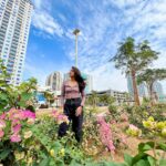 Meera Nandan Instagram - Finally when the sun chose to show up.. The dark clouds chose to move on.. And the flowers chose to bloom… Loving the weather right now! Yes now is all that matters.. #gloomydays #clouds #spreadlove #positivevibes #flowers #rainindubai #allheart Dubai, United Arab Emirates