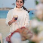 Meera Nandan Instagram - Still waiting for my Santa 🎅🏼♥️🎄🍷 . 📸 @vibethinks #christmas #winter #wine #love #positivevibes #xmas #tree #instagood #festivities #happy #allsmiles #picoftheday #dubai Dubai, United Arab Emirates