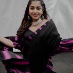 Meera Nandan Instagram - Colour or B/W? What’s your pick? Photography @hazilmjalal MUH @sajithandsujith Clamp dyed cotton saree by @ka_sha_india for @onezeroeight.stl by @savetheloom_org #saree #dyedsaree #indian #happy #cwc #kochi #pose #sway #instagood #love #tuesday #allheart #purple Dubai, United Arab Emirates