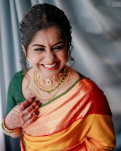 Meera Nandan Instagram - Love, arranged to perfection!

From a matrimonial site to the promise of forever, Meera and Sreeju have come a long way. After the state where parents talk among themselves, Sreeju flew from London to Dubai to meet who would become the most important person in his life; his partner for eternity and beyond. The rest of the story goes like any other, yet rich in its uniqueness – they meet, they fall in love, and they decide to spend the rest of their lives together.

Here’s to being newly engaged!🥂
.
.
.
Photographer: @lightsoncreations 
Makeup: @unnips 
Styled by: @styledbysmiji 
Jewellers: @amaera_jewels
.
.
.
#weddingphotography #engagementphotography #engagementphotos #meeranandan #meeranandanengagement #celebritywedding #celebrityengagement #celebrityweddingphotographer #celebrityweddingphotography #celebritiesofkerala #keralaweddingstyles #malayalammovies #malayalamactress #keralaactress #keralacelebrity #influencerwedding #weddingphotoinspiration #keralaweddingstyles #lightsoncreations #studioloc #teamloc