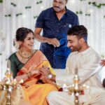 Meera Nandan Instagram - Love, arranged to perfection! From a matrimonial site to the promise of forever, Meera and Sreeju have come a long way. After the state where parents talk among themselves, Sreeju flew from London to Dubai to meet who would become the most important person in his life; his partner for eternity and beyond. The rest of the story goes like any other, yet rich in its uniqueness – they meet, they fall in love, and they decide to spend the rest of their lives together. Here’s to being newly engaged!🥂 . . . Photographer: @lightsoncreations Makeup: @unnips Styled by: @styledbysmiji Jewellers: @amaera_jewels . . . #weddingphotography #engagementphotography #engagementphotos #meeranandan #meeranandanengagement #celebritywedding #celebrityengagement #celebrityweddingphotographer #celebrityweddingphotography #celebritiesofkerala #keralaweddingstyles #malayalammovies #malayalamactress #keralaactress #keralacelebrity #influencerwedding #weddingphotoinspiration #keralaweddingstyles #lightsoncreations #studioloc #teamloc