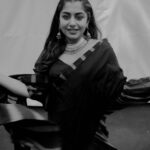 Meera Nandan Instagram - Colour or B/W? What’s your pick? Photography @hazilmjalal MUH @sajithandsujith Clamp dyed cotton saree by @ka_sha_india for @onezeroeight.stl by @savetheloom_org #saree #dyedsaree #indian #happy #cwc #kochi #pose #sway #instagood #love #tuesday #allheart #purple Dubai, United Arab Emirates
