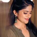 Megha Akash Instagram - Promotions ✨ Styling : @Theresa.shalini Outfit: @label_afeera Earrings: @rimliboutique Photography: @parvathamsuhasphotography Makeup and hair: @naturalssalon #styledbyShalz