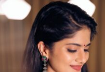 Megha Akash Instagram - Promotions ✨ Styling : @Theresa.shalini Outfit: @label_afeera Earrings: @rimliboutique Photography: @parvathamsuhasphotography Makeup and hair: @naturalssalon #styledbyShalz