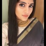 Megha Akash Instagram - •Little by little 🖤 • Wearing @dhinakaran_silks #promotions #work #saree