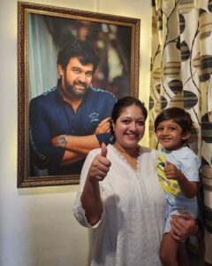 Meghana Raj Instagram - Once we become a parent it's not just the children crossing milestones but us as parents too! 
And today happens to be one such special day! 
Raayan's very first day of school! I simply can't put the emotions I went through in words... his very 1st step towards education, knowledge and most importantly life lessons 😊
Need All ur good wishes and blessings for our little one 🙏
@chirusarja #raayanrajsarja
