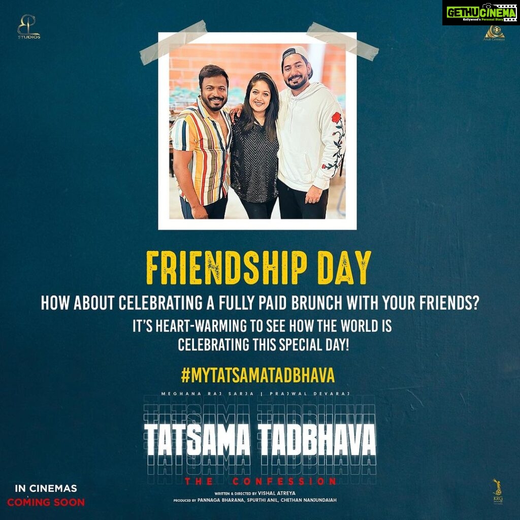 Meghana Raj Instagram - Post ur besties picture and use the hashtags #MyTatsamaTadbhava #friendshipday #friendshipweek #thescene Win a chance for a Special Brunch at @thesceneblr