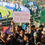 Meghana Raj Instagram – Tatsama Tadbhava at Chinnaswamy Stadium #tatsamatadbhava #kfi #meghanaraj #prajwaldevaraj #vasukivaibhav #pannagabharana #rcb #rcbfans Chinnaswamy Cricket Stadium Banglore