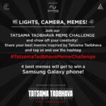 Meghana Raj Instagram - Oh yes!! The meme challenge!! Social medias Biggest entertainment! Our team decided to give u guys a bit of work… definitely with rewards!!! It’s MEME Time! Participate, show off your creativity and WIN BIG! 👈 Swipe LEFT once for sample 👈 Swipe LEFT twice for template (you may or may not use) #tatsamatadbhavamemechallenge #pbstudios #anvitcinemas #kannadamemes #tatsamatadbhava