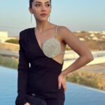Mehrene Kaur Pirzada Instagram – Nothing makes a woman more beautiful than the belief that she is beautiful 🌹💥 
~ Sophia Loren Mykonos, Greece