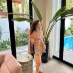 Mehrene Kaur Pirzada Instagram - Sometimes, You just need a break. In a beautiful place and beautiful clothes. To figure everything out. Thank you @rittichopra 😘 @avisahomesgoa Cape @taroobofficial Assagao, Goa, India