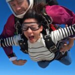 Mehrene Kaur Pirzada Instagram - “Once you’ve tasted the taste of the sky, you will forever look up. “ Thank you so much for this incredible experience @abudhabi.skydive . So happy to have done my first dive here 🤩💥 @visitabudhabi #FindYourPace #InAbuDhabi #skydive #adrenaline Abu Dhabi Skydive